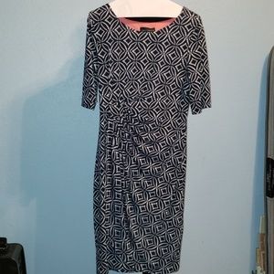 Navy and white blue dress